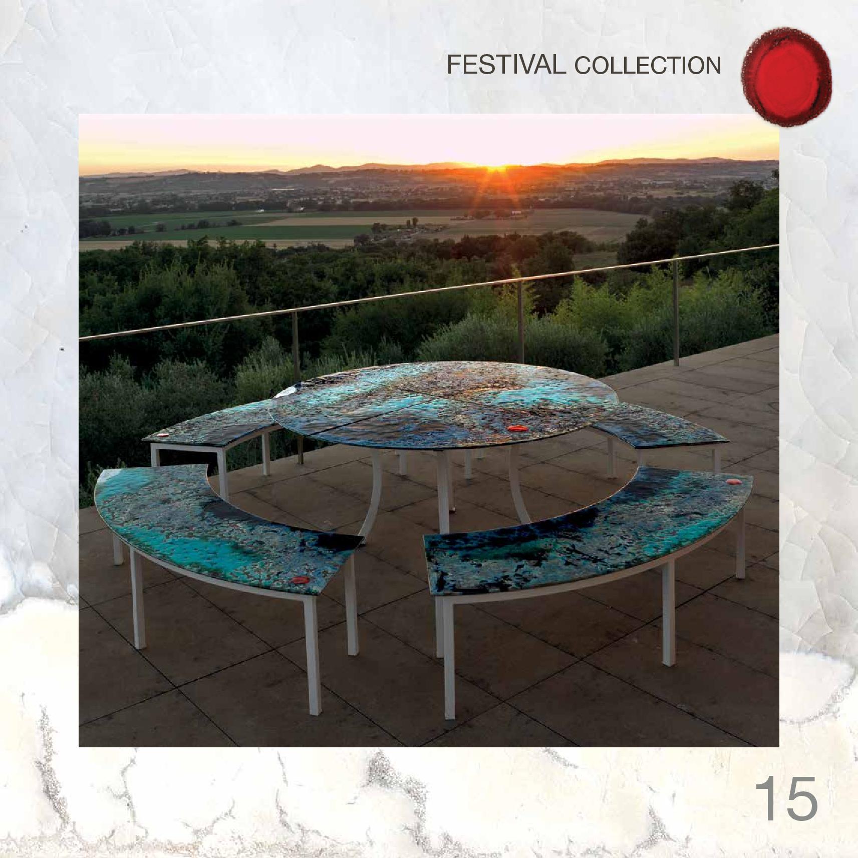 Столешница со столиком из вулканического камня Festival Collection DOMIZIANI, Италия 