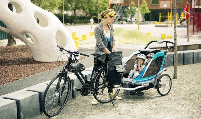 Велосипед-коляска с фарой Trike Travel
