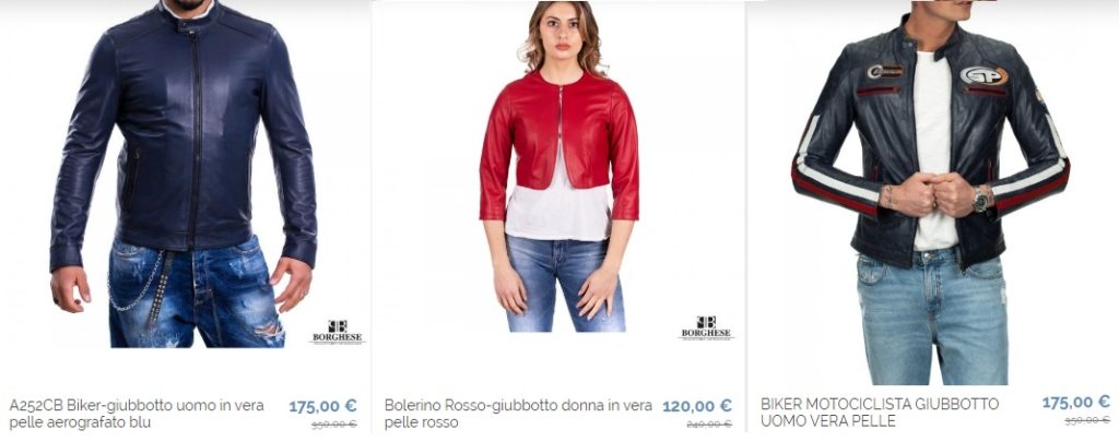 Купить итальянскую кожаную куртку PelletterieBorghese