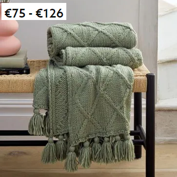 Домашний текстиль из Европы: покрывала и пледы