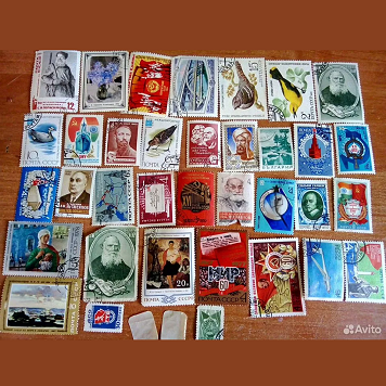 Items of collecting soviet stamps