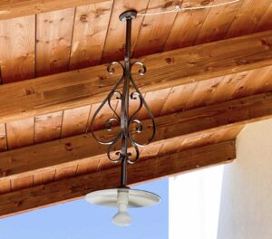 Pompei Suspension (Outdoor Hanging Light) — подвесной светильник из кованого железа, декоративный и эффектный