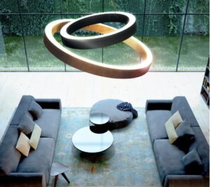 Suspended Circular Aluminium Modern Pendant — современный подвесной светильник