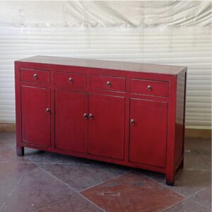 Credenza Cinese Rossa Mei Ling —элегантная консоль