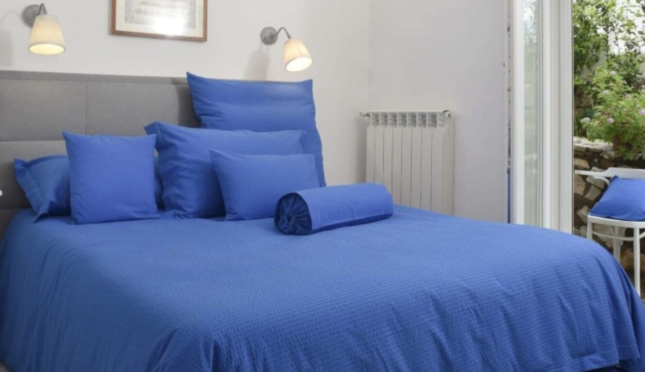 Copripiumino Natur Seersucker Azzurro