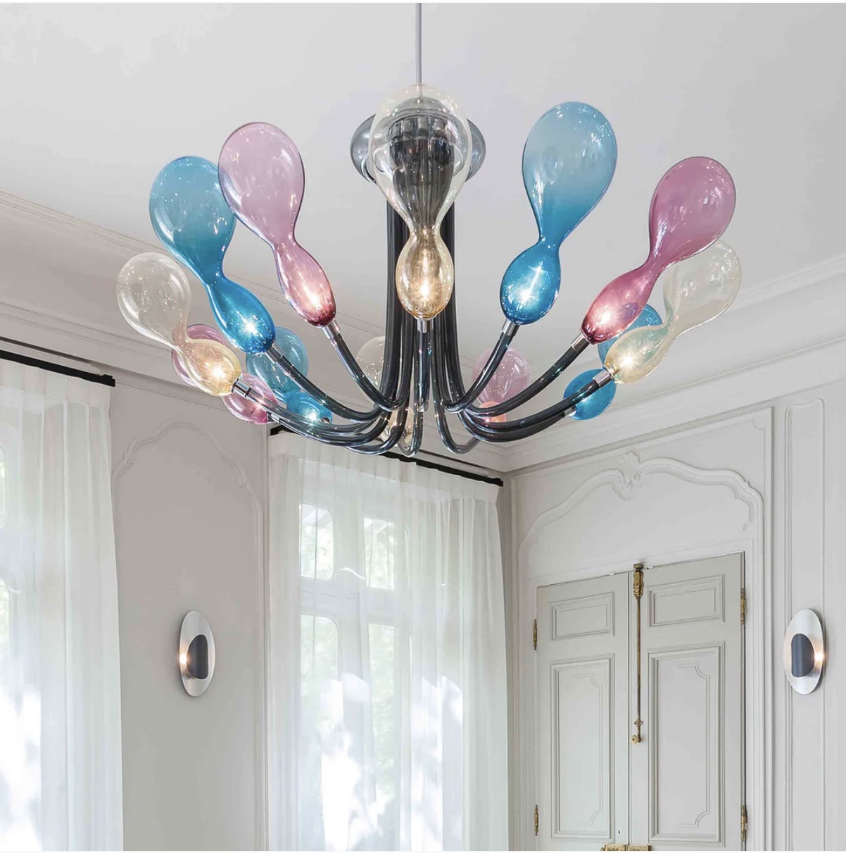 Люстра Murano Glass Chandelier BLOB от Karim Rashid для Purho
