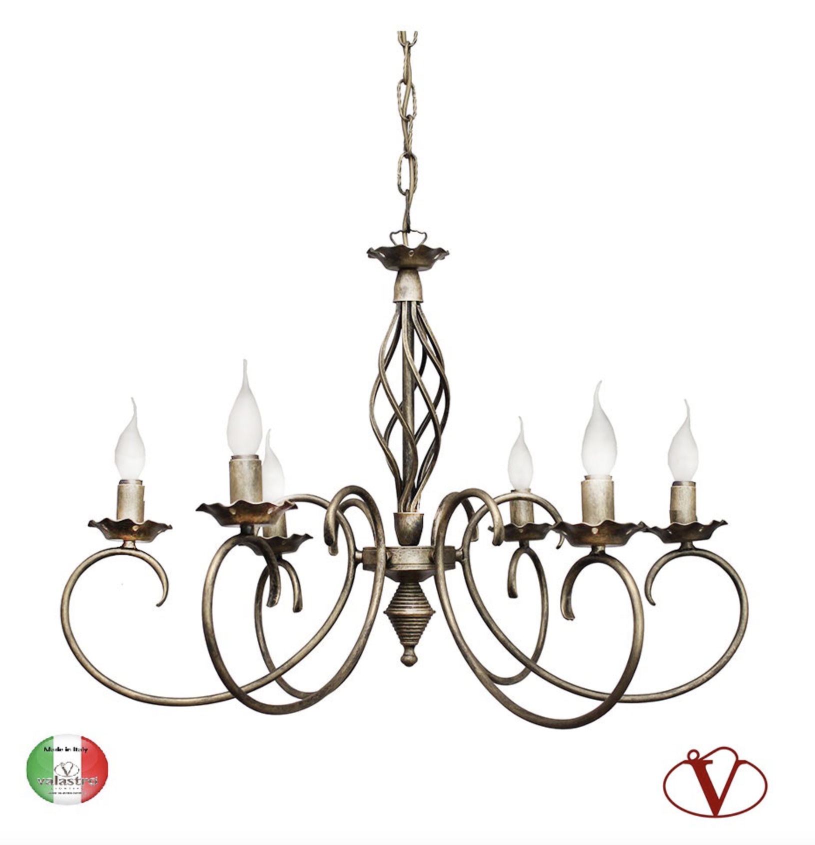 Люстра Giorgia SP6 от Valastro Lighting — воплощение утончённой классики.
