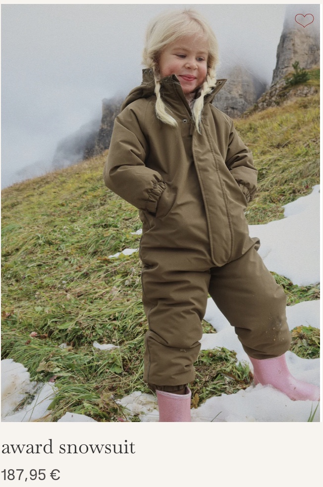детская одежда с доставкой из Европы комбинезон award snowsuit