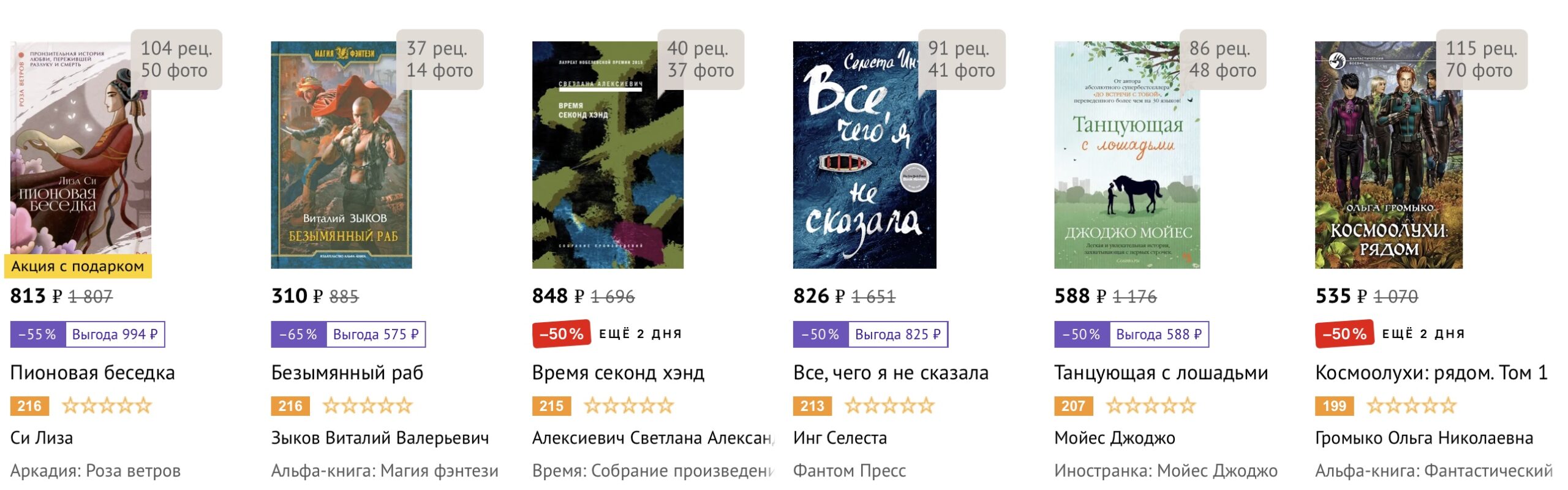 modern bestsellers buy Russian books online with Aukciony