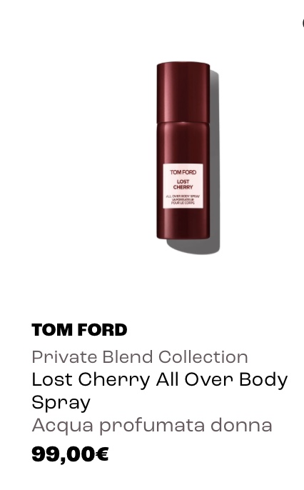 Tom Ford Lost Cherry All Over Body Spray купить на Pinalli с доставкой в Россию