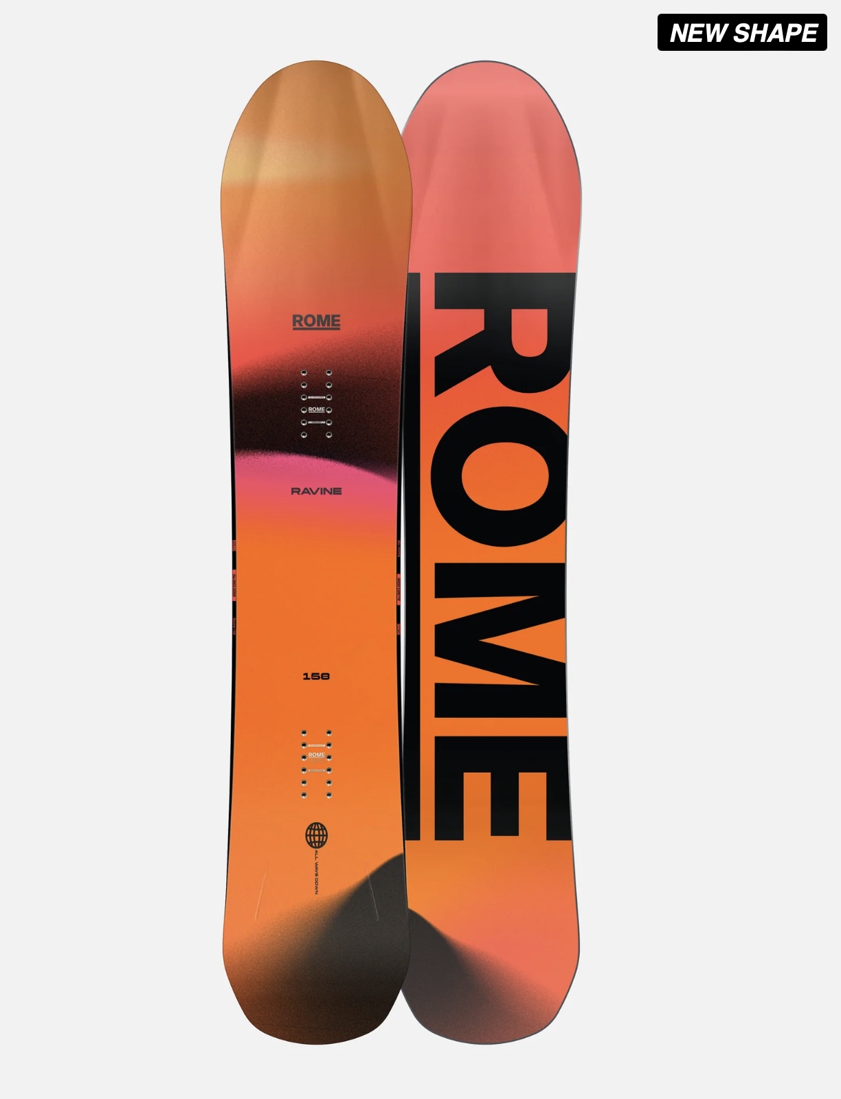 Rome Snowboards Ravine Men’s Snowboard (2025/26) — универсальная all-mountain доска