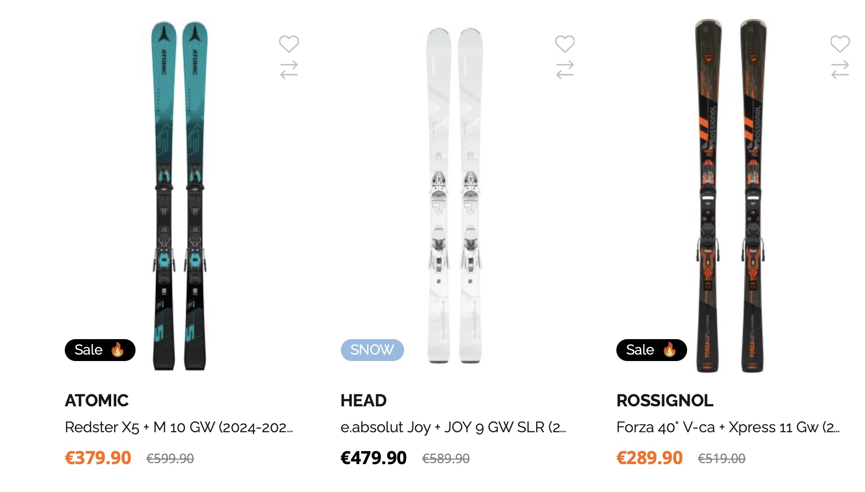 Лыжи на SkiWebShop купить с доставкой