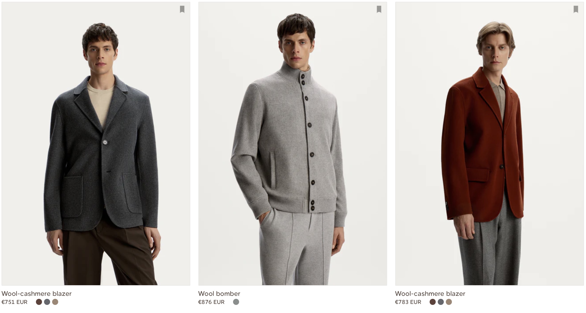 12 STOREEZ Cashmere collection for men