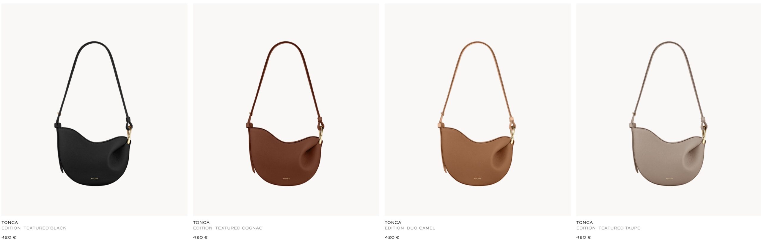 кожаные сумки и аксессуары из Европы: Polène Paris коллекция Tonca