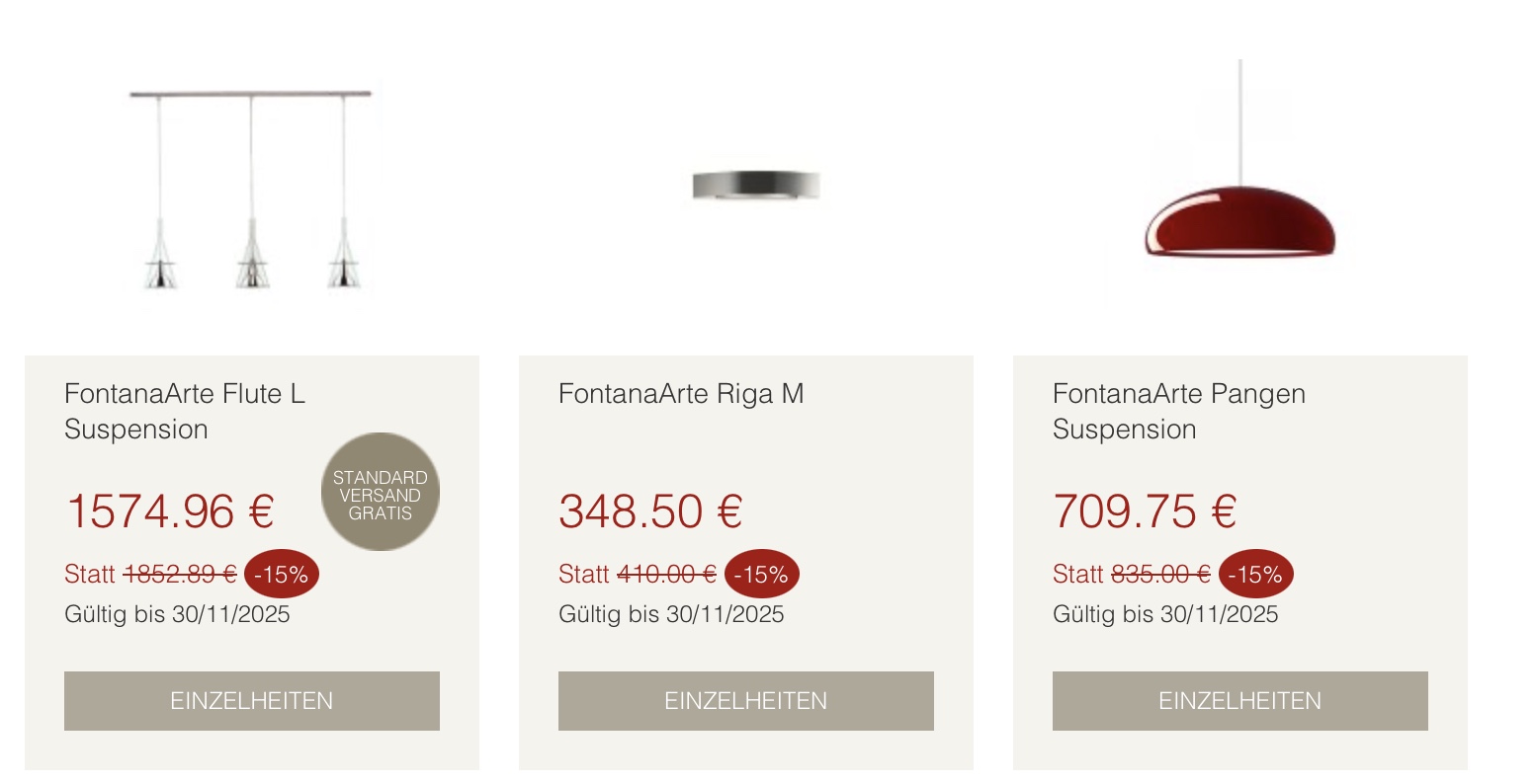 освещение FontanaArte