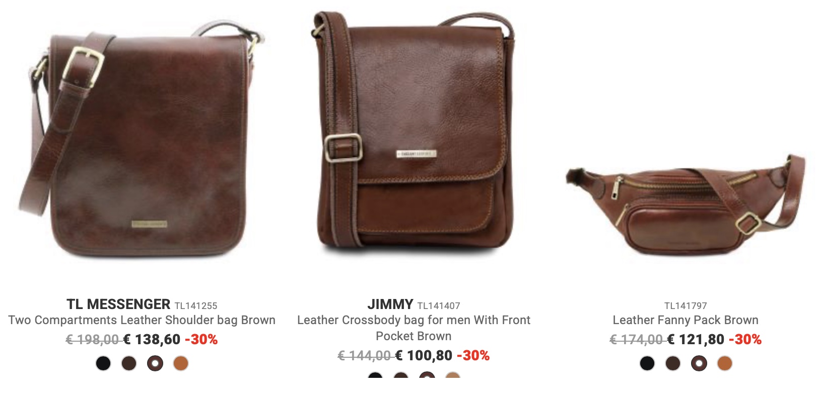 Tuscany Leather мужские сумки