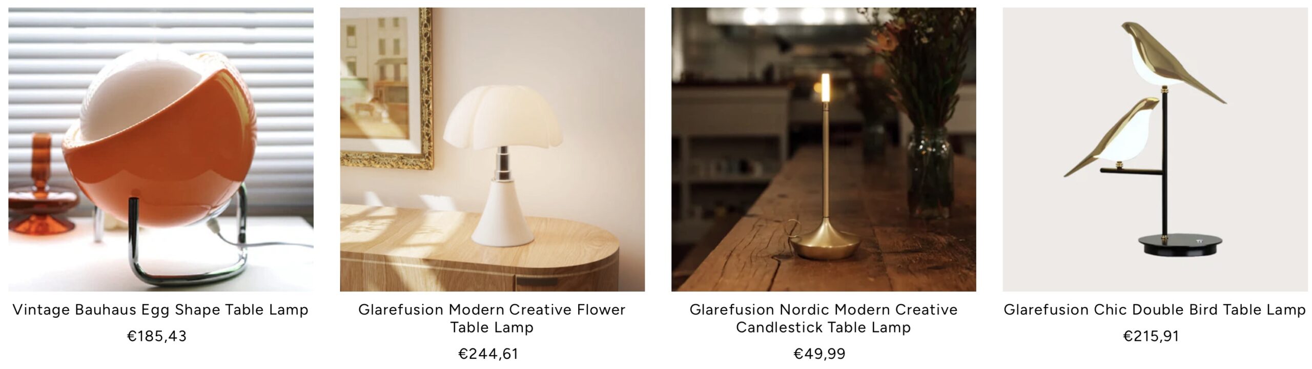 Настольные лампы Glare Fusion