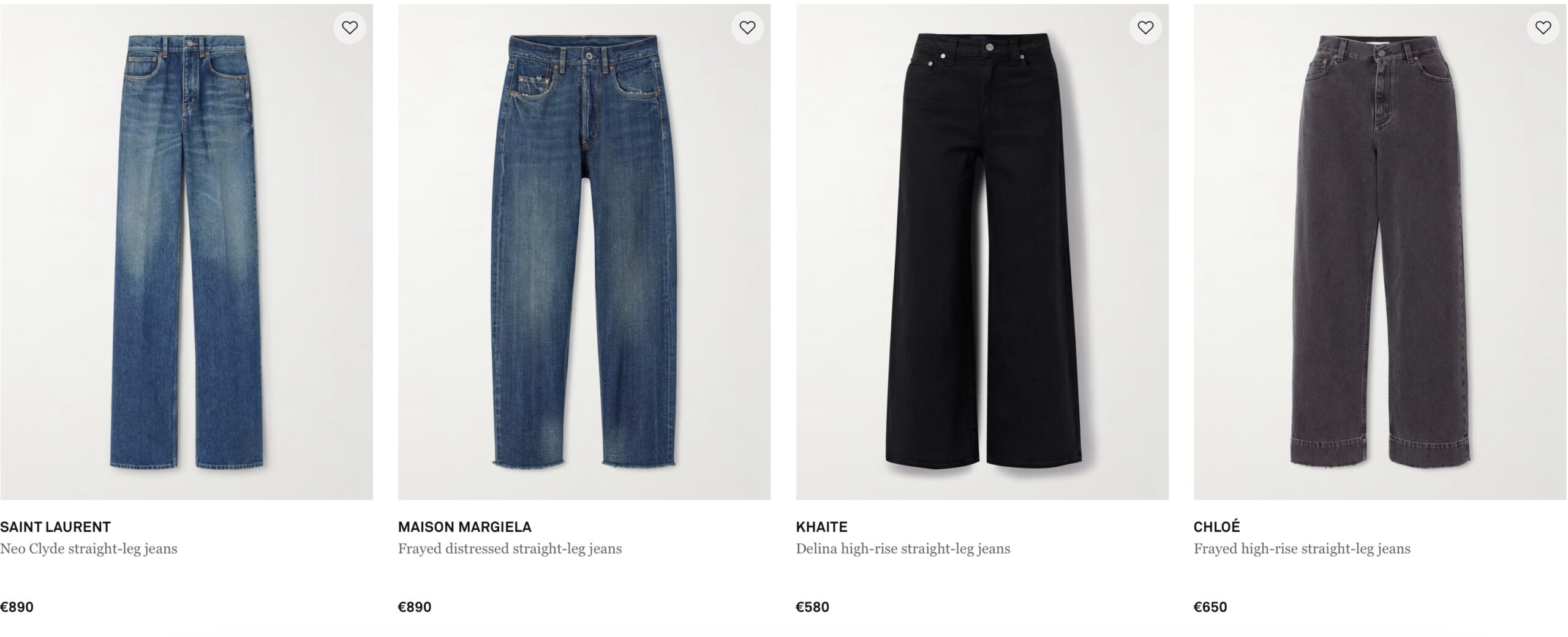 Джинсы на Net-a-Porter