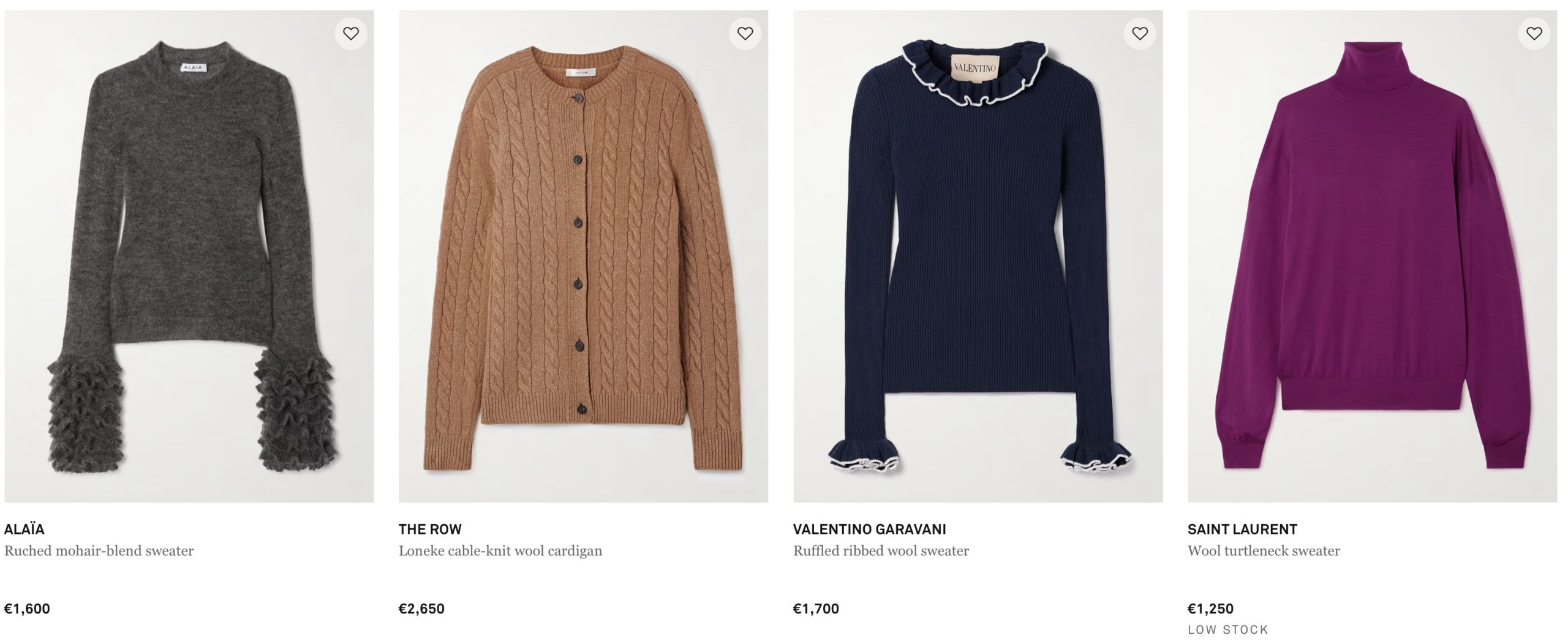 Трикотаж на Net-a-Porter