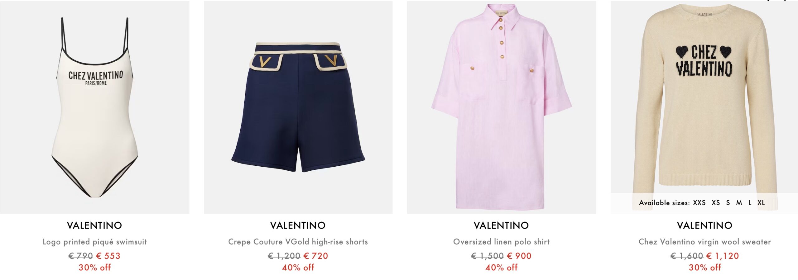 обзор женской распродажи Mytheresa: Valentino