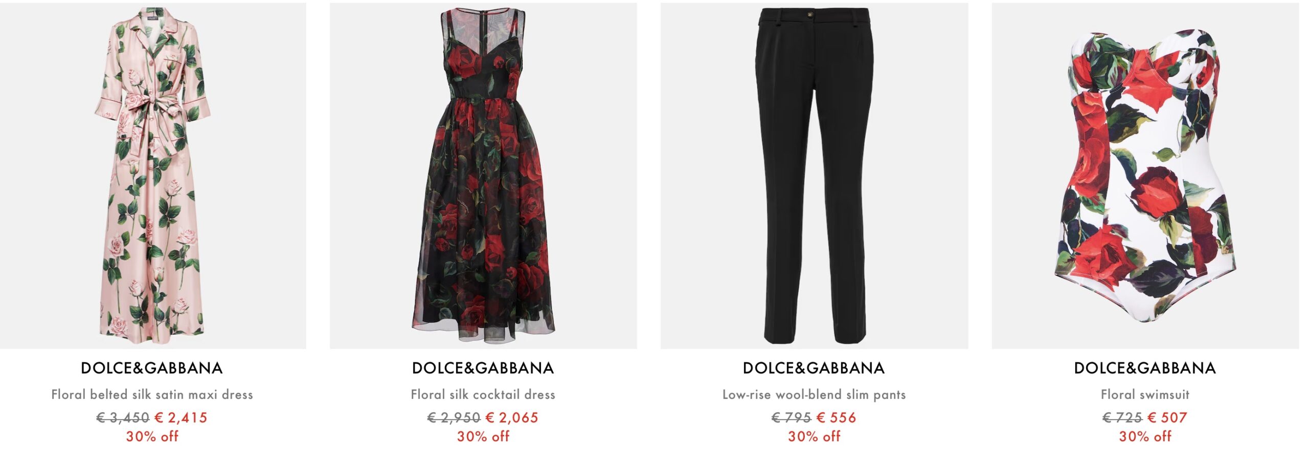 обзор женской распродажи Mytheresa: DOLCE&GABBANA