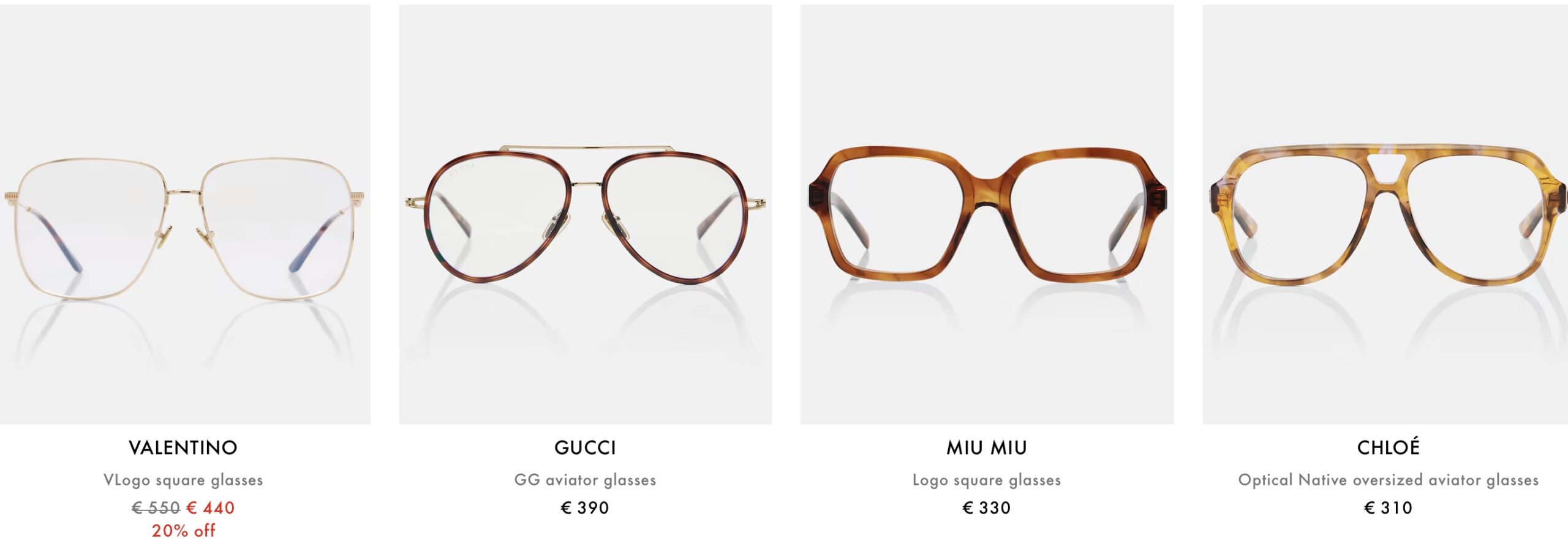 обзор женской распродажи Mytheresa: очки