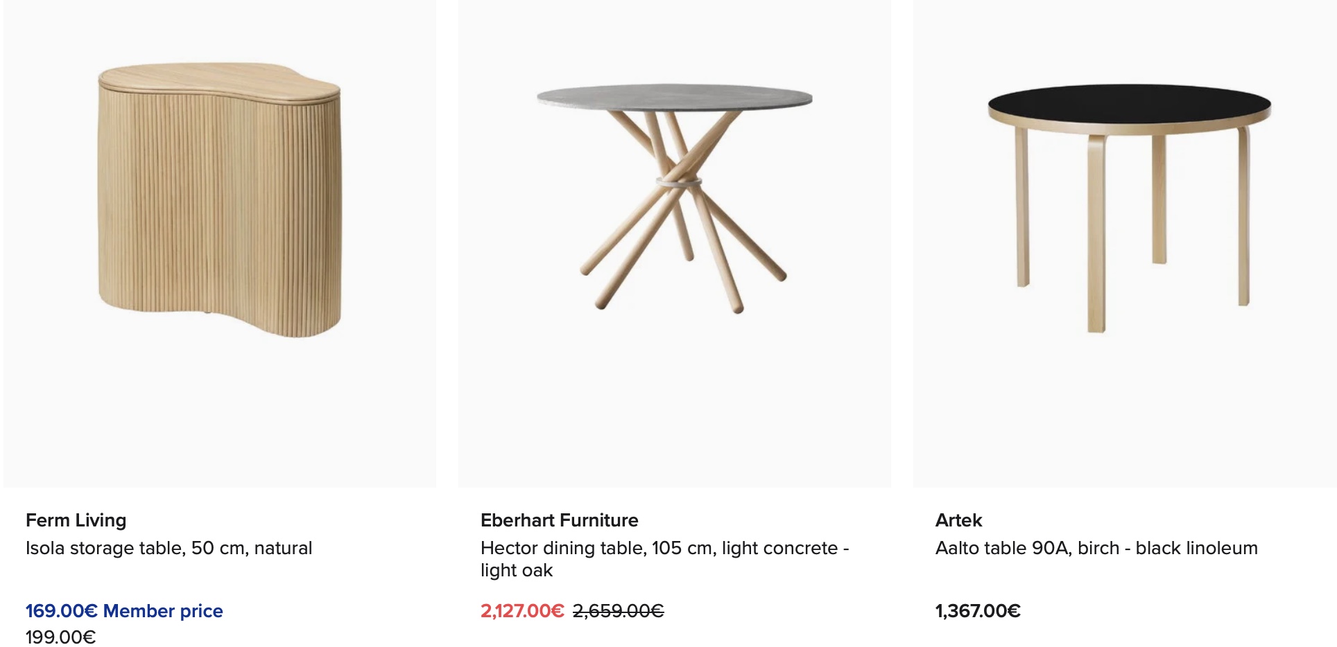 Столы Finnish Design Shop