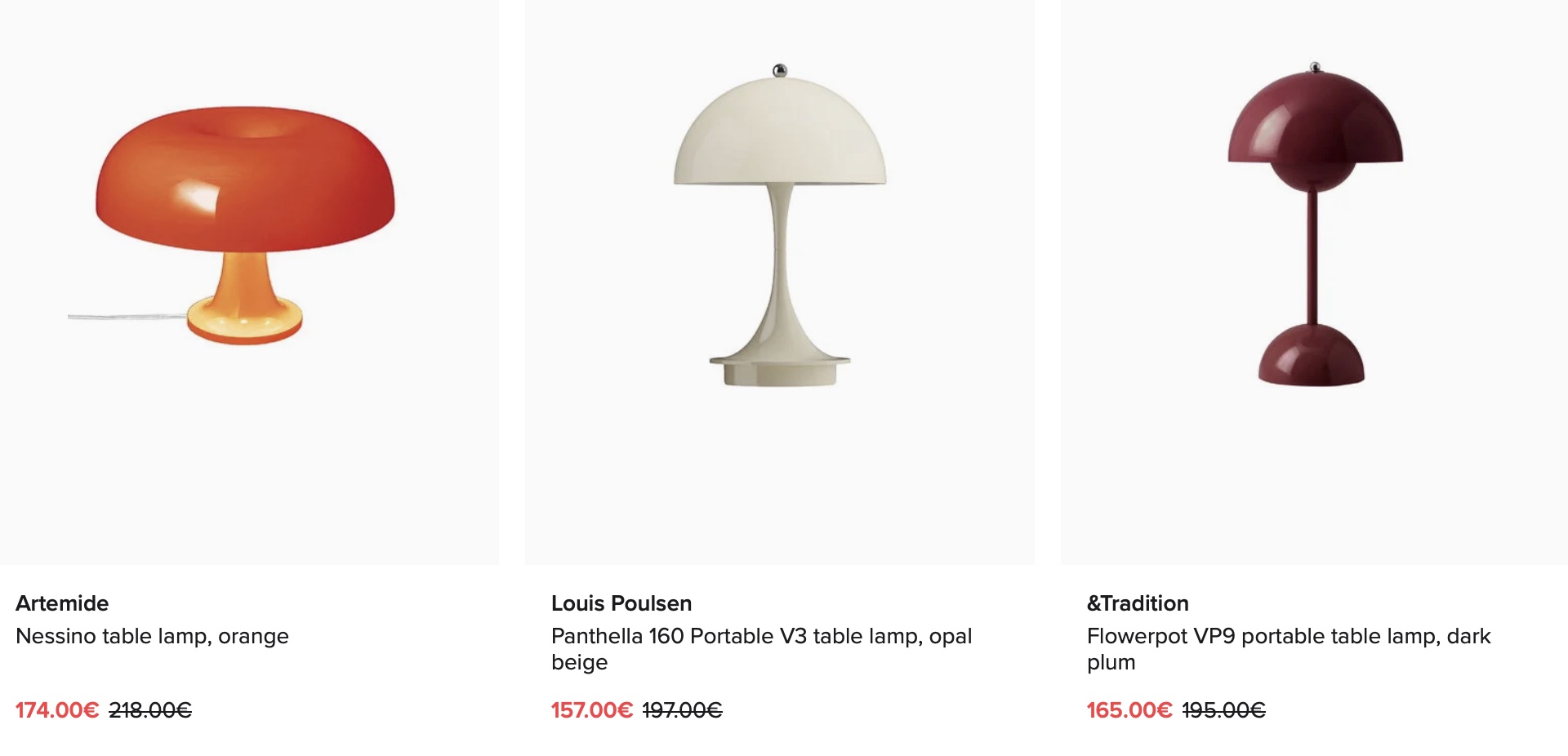 Настольные лампы Finnish Design Shop 