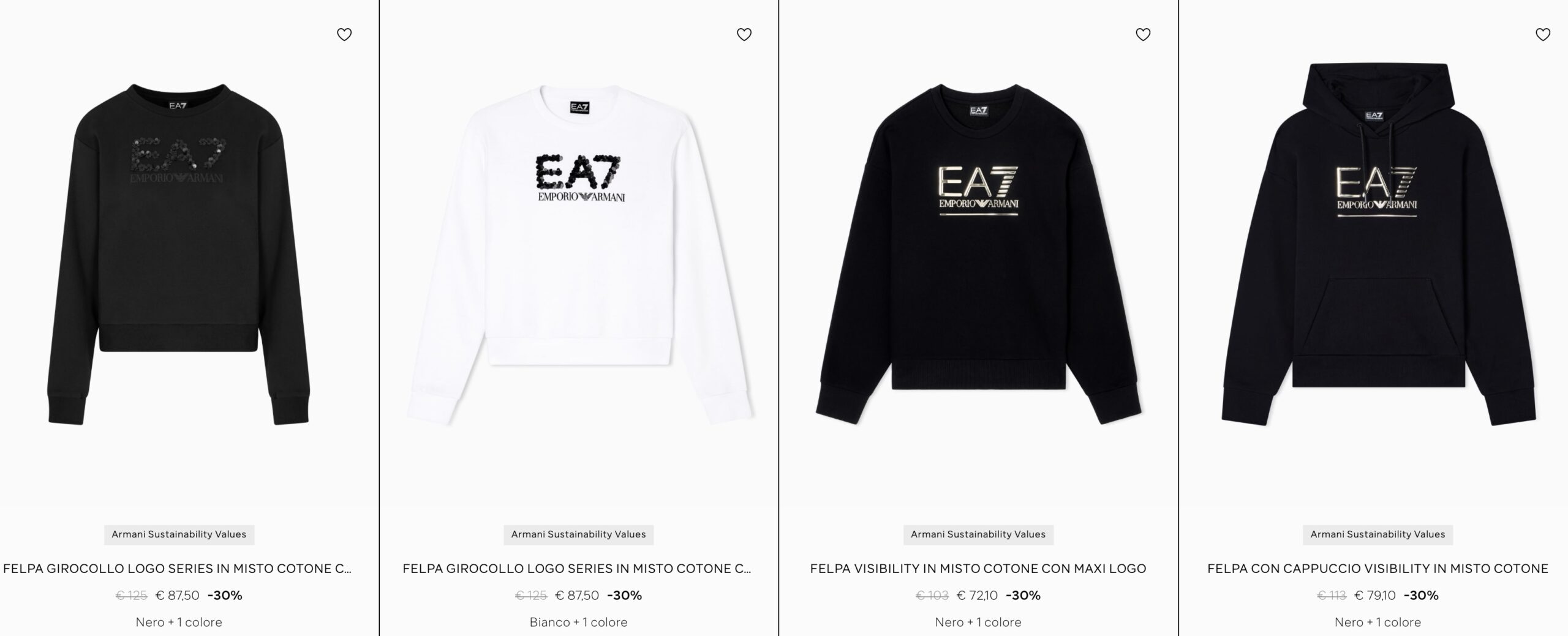 свитшоты и худи Armani купить на зимней распродаже 2026