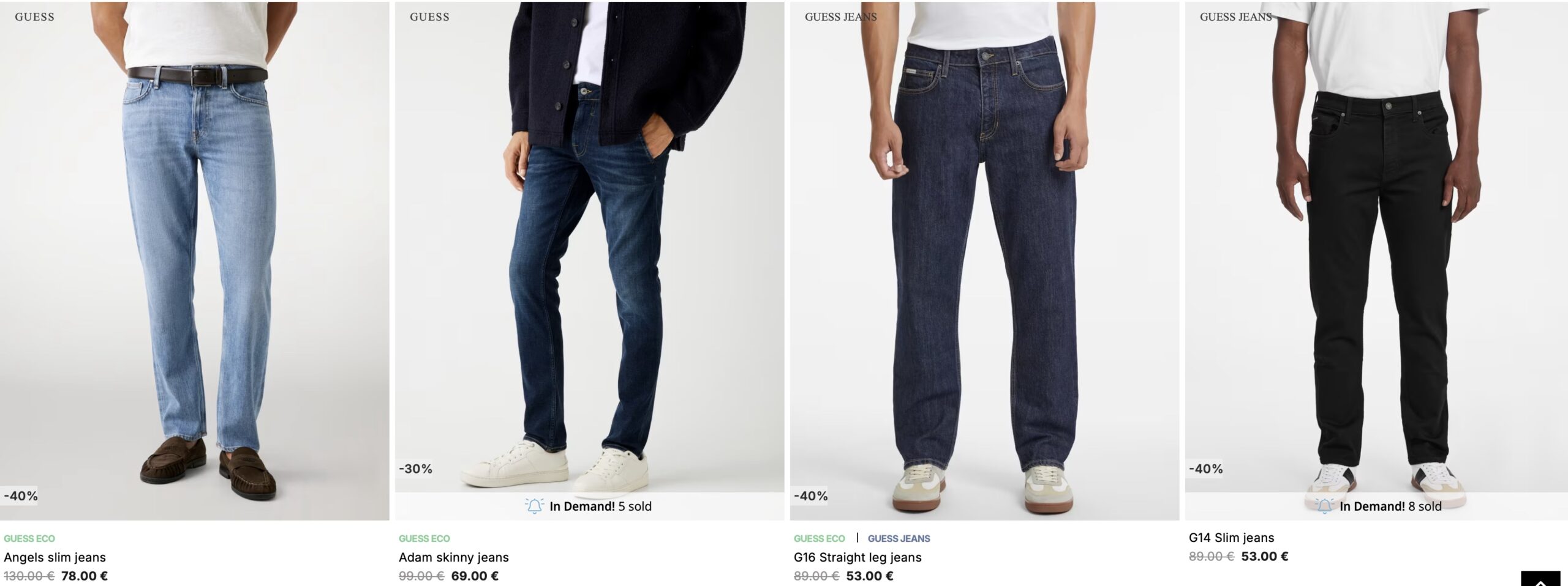 мужские джинсы Guess