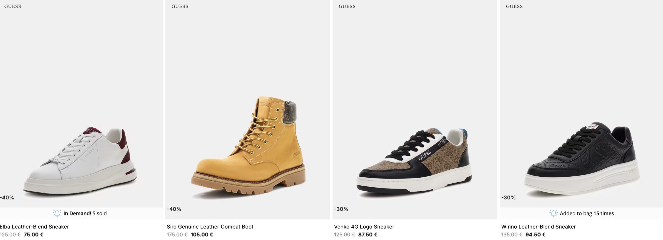 обувь Guess купить в Италии