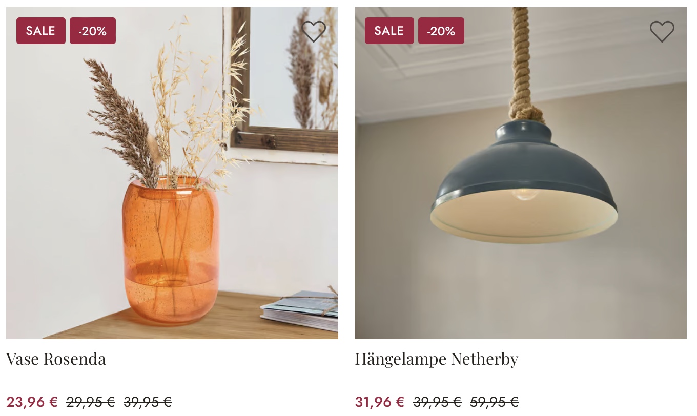 освещение Loberon распродажа 2026