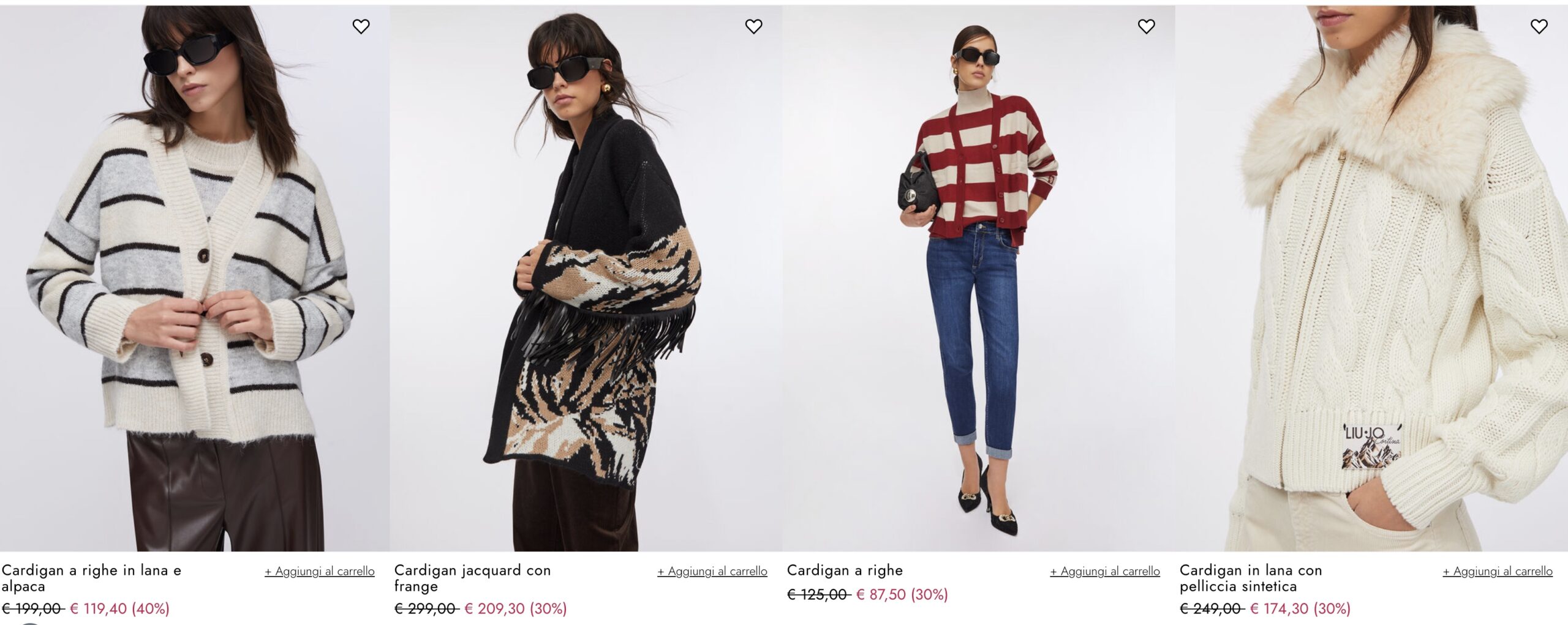 женские кардиганы Liu Jo купить на зимней распродаже 2026