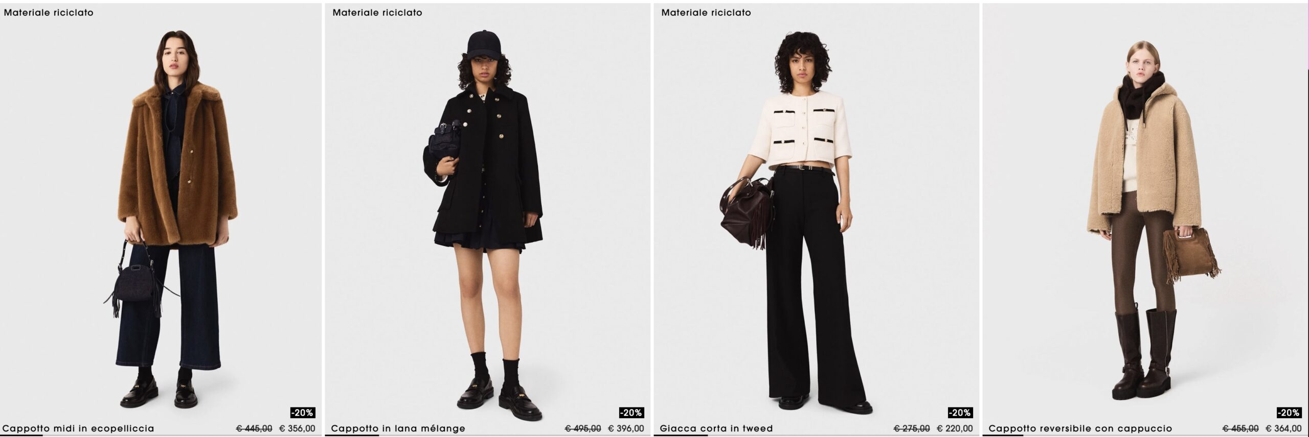 жакеты и пальто Maje купить на зимней распродаже 2026