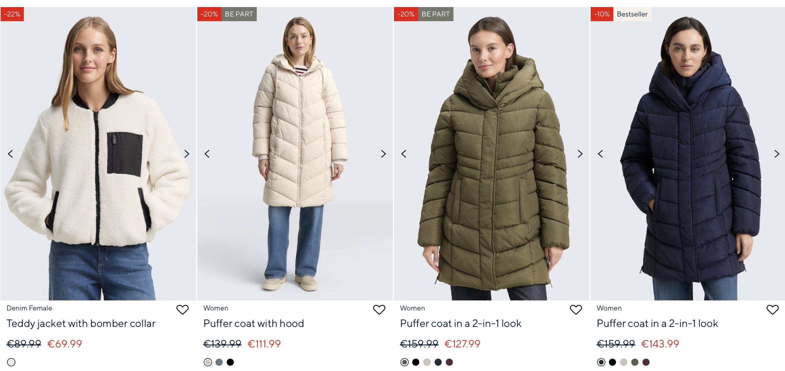 женские пальто Tom Tailor распродажа 2026