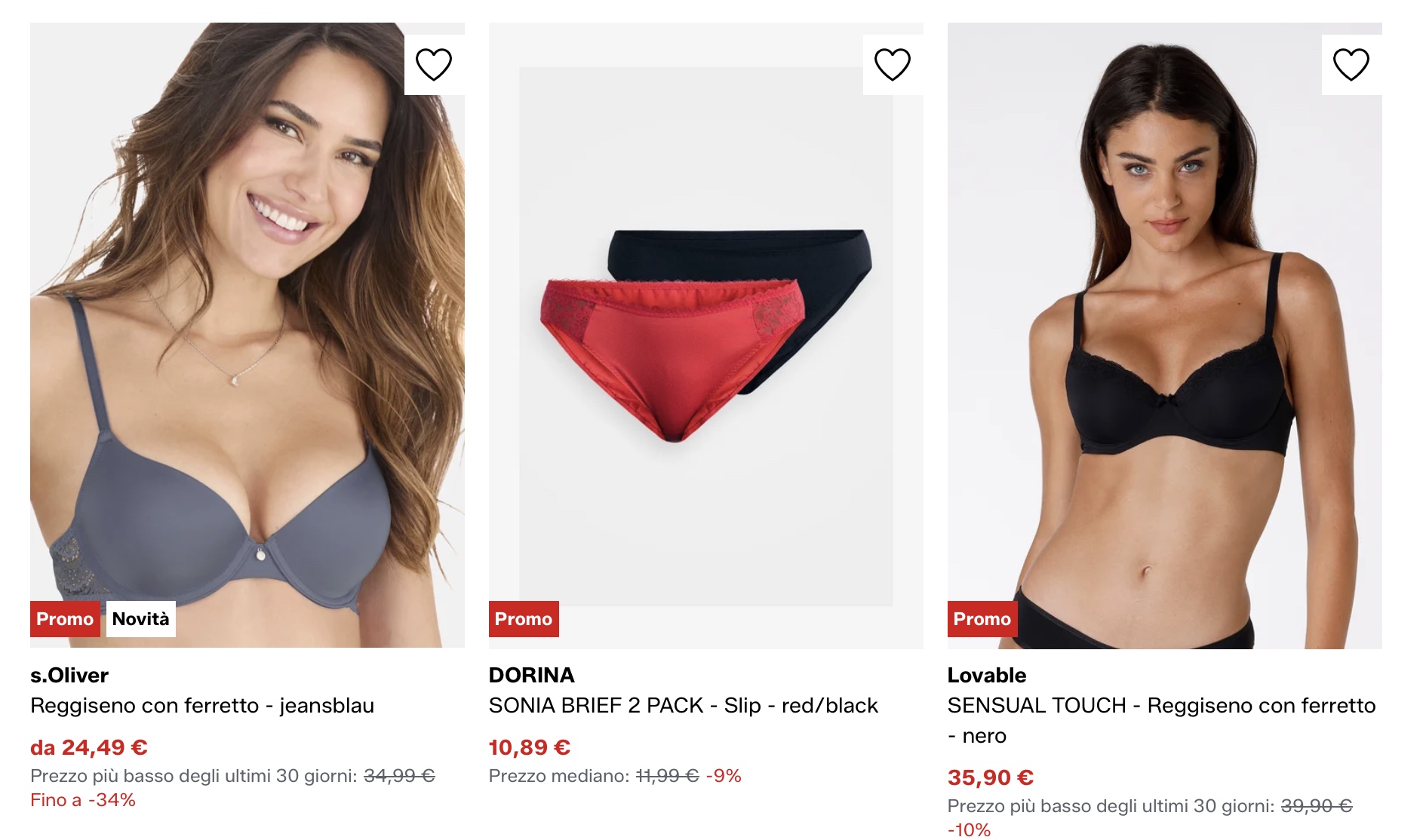женское белье купить на Zalando комплекты