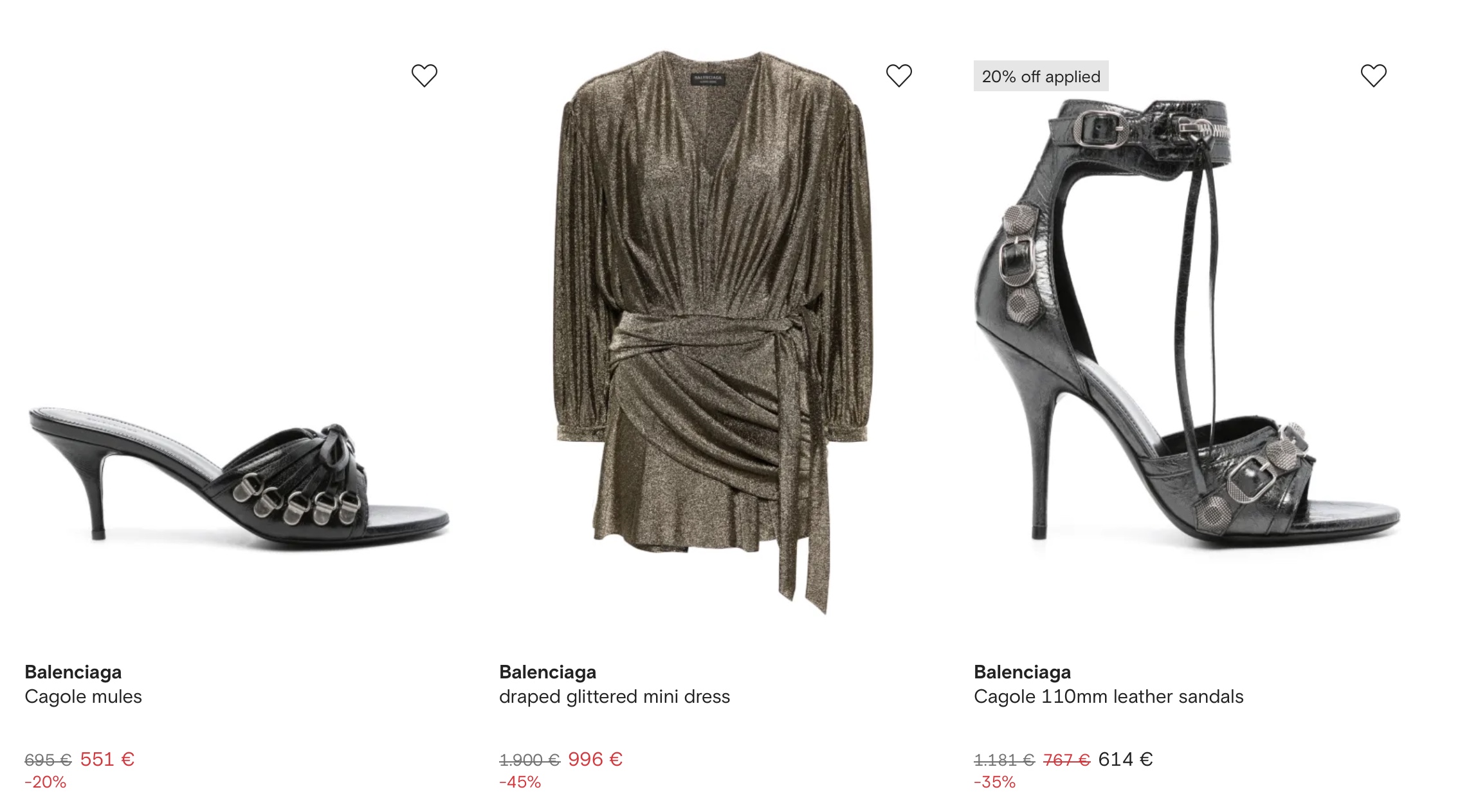 Balenciaga купить на Farfetch зимняя распродажа 2026 в Италии