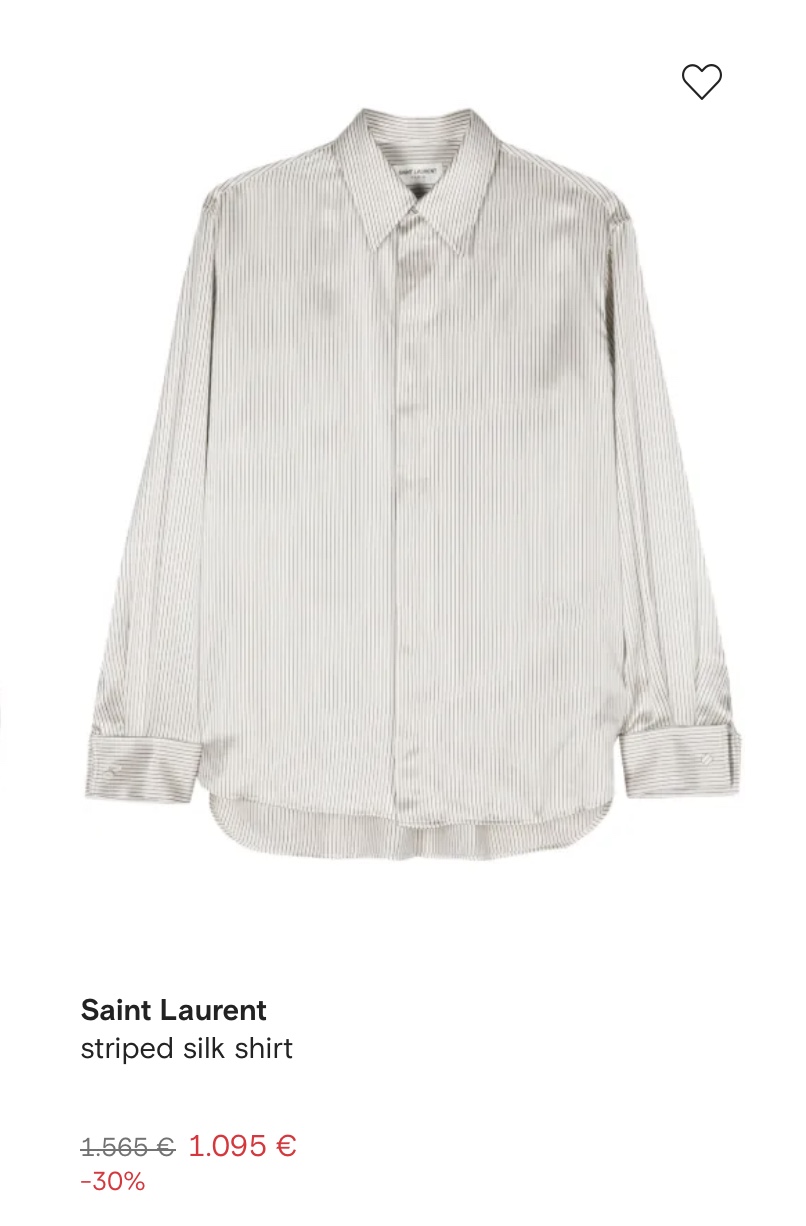 Saint Laurent упить на Farfetch зимняя распродажа 2026 в Италии