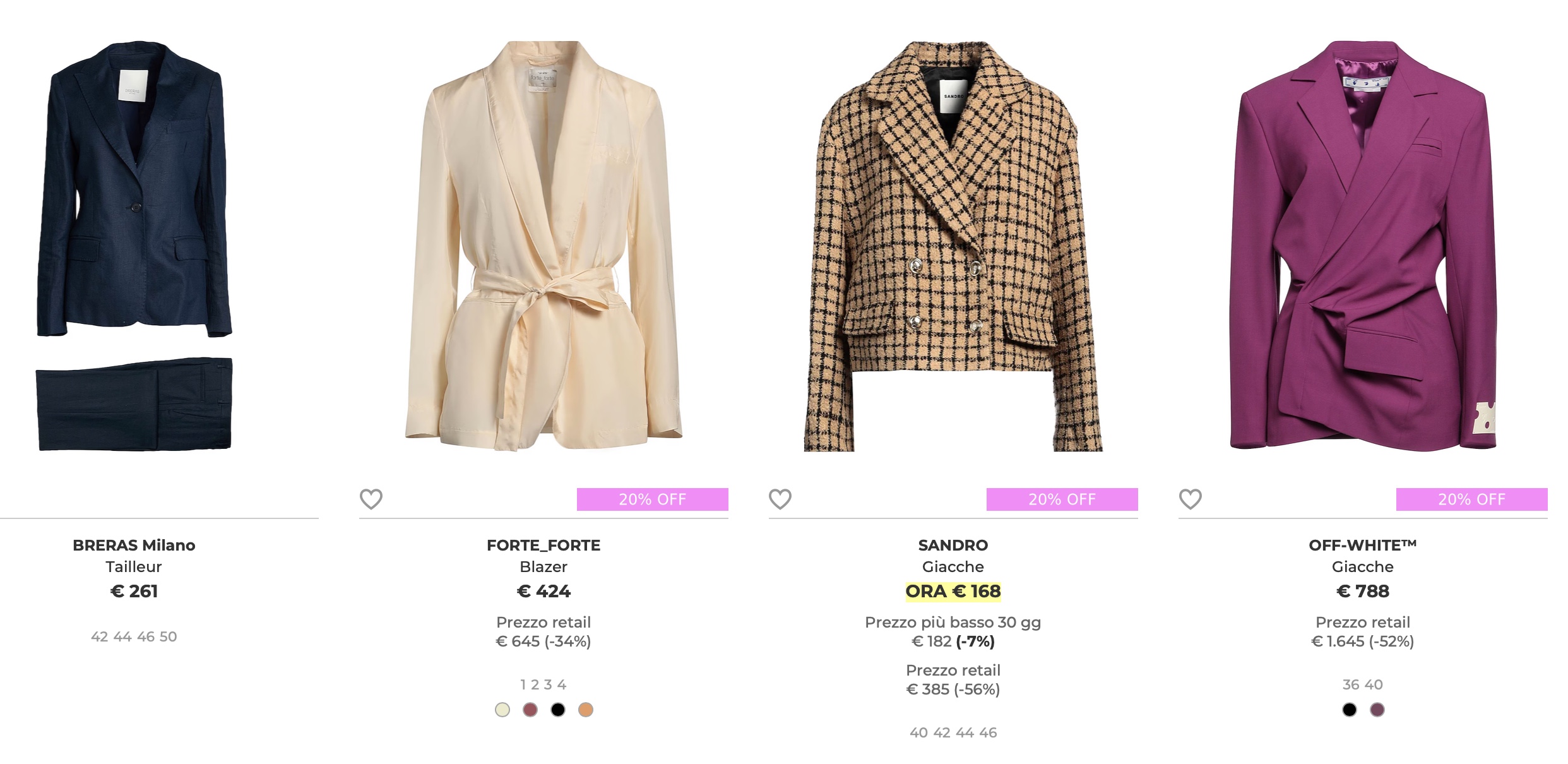 костюмы и блейзеры Yoox купить на зимней распродаже 2026