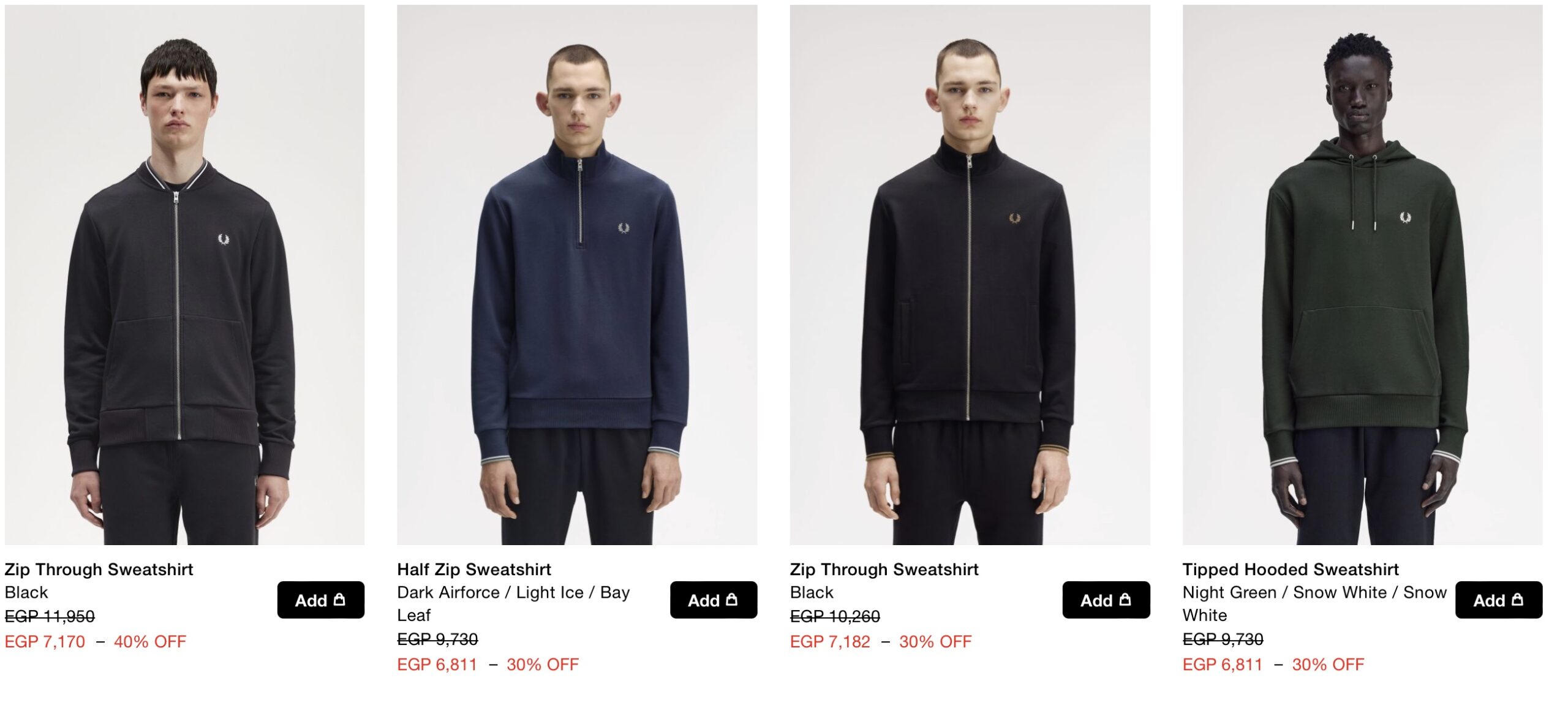 Свитшоты и худи Fred Perry купить на распродаже в Италии