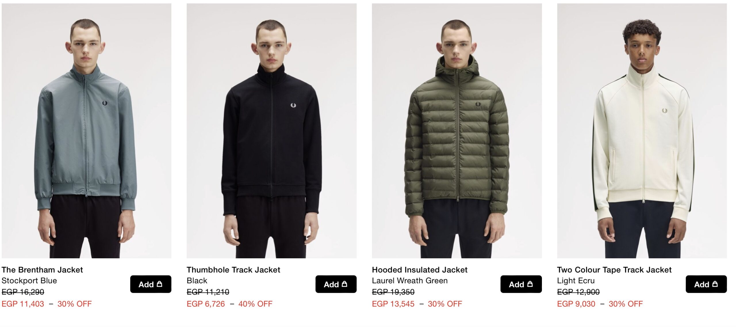 Куртки Fred Perry купить на распродаже в Италии