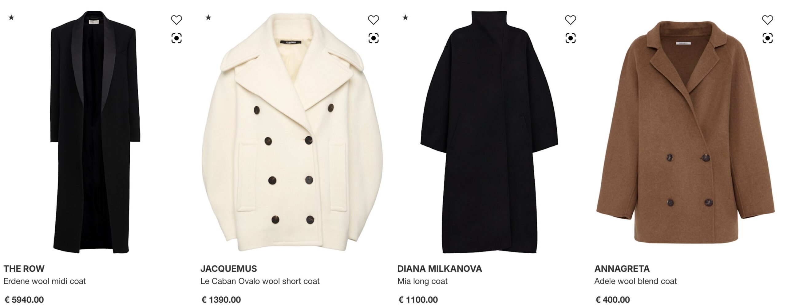 Пальто на Luisaviaroma купить из Италии