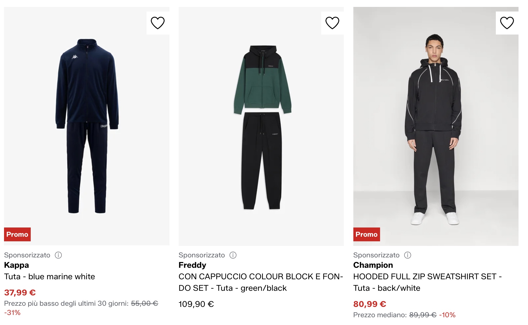 Спортивные костюмы на Zalando купить через Aukciony