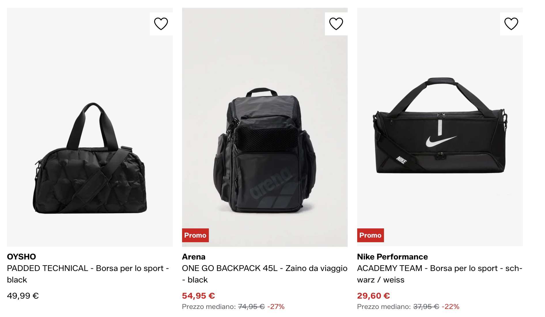 Спортивные сумки и рюкзаки на Zalando купить через Aukciony