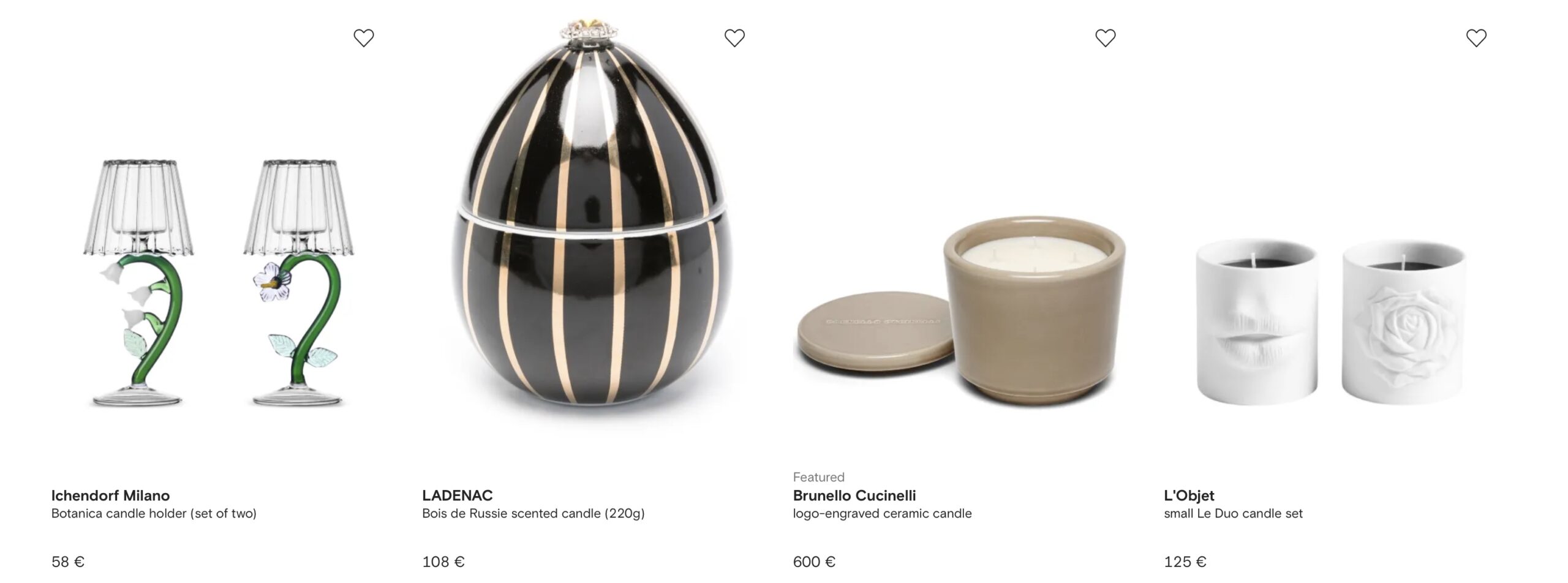 Свечи и подсвечники купить на Farfetch из Италии через Aukciony