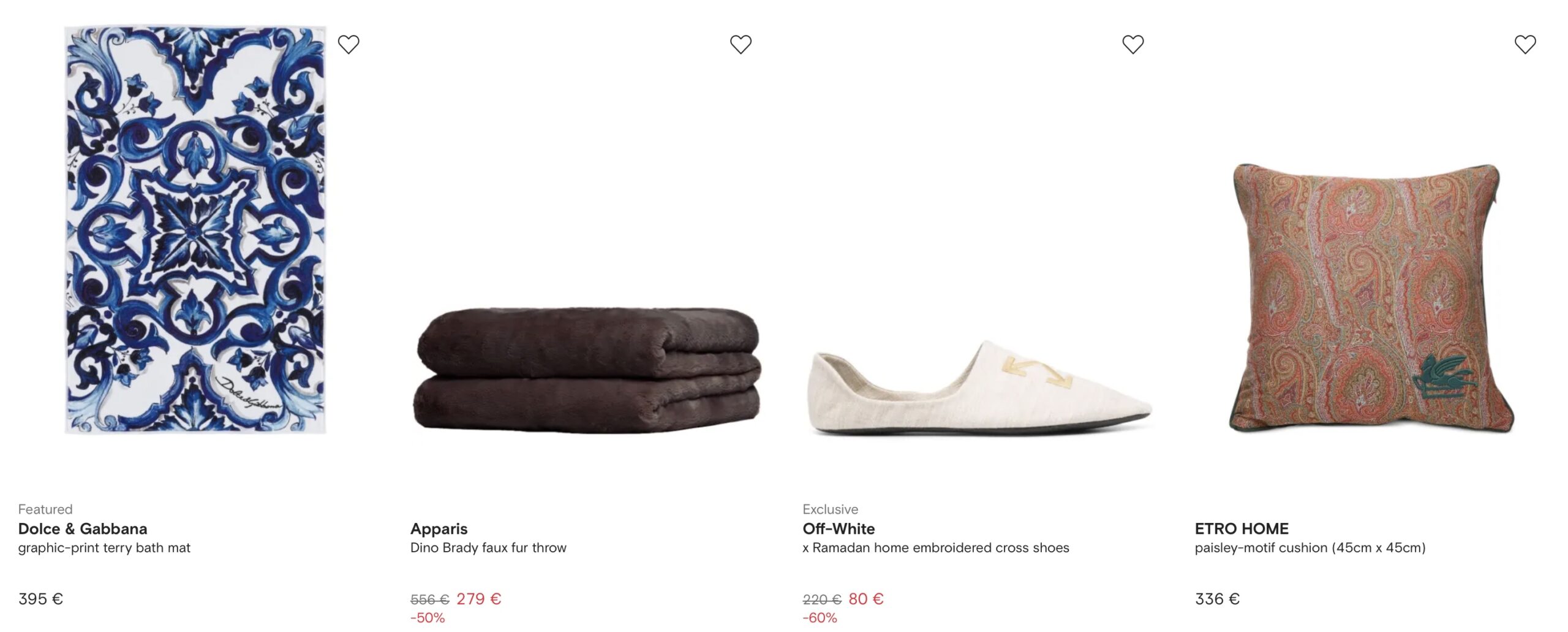 Домашний текстиль купить на Farfetch из Италии через Aukciony