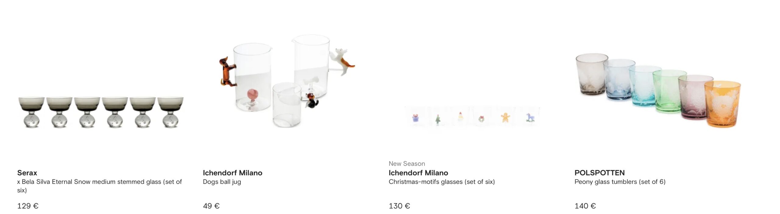 Дизайнерские бокалы купить на Farfetch из Италии через Aukciony