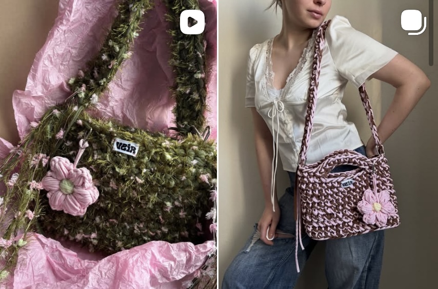 Buy handmade bags on Instagram with Aukciony