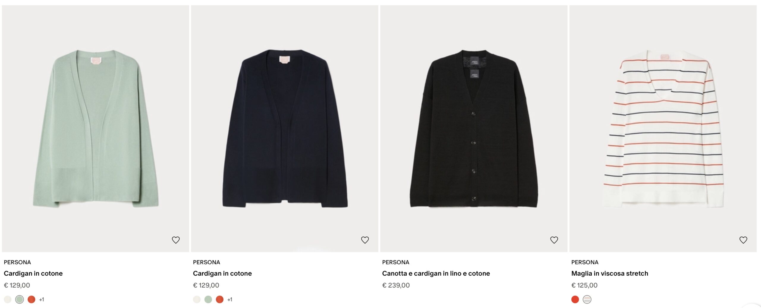 Трикотаж plus size Persona купить в Италии через Aukciony