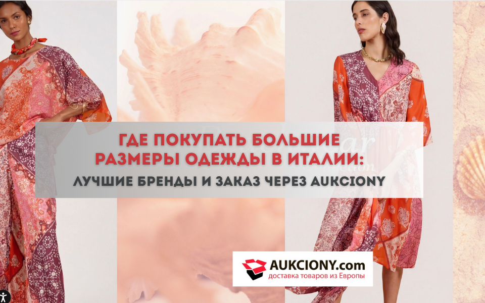Где покупать большие размеры одежды в Италии с доставкой через Aukciony